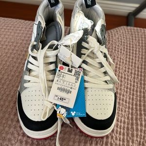 New never worn Zara kids Mikey Mouse tall sneakers.
